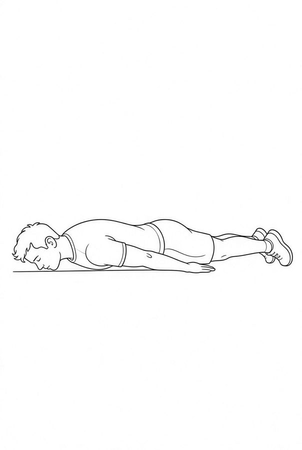 Posture plate: Seated Elevated Surface. Instructional line-art side view in athletic clothing. Female figure shown alone.