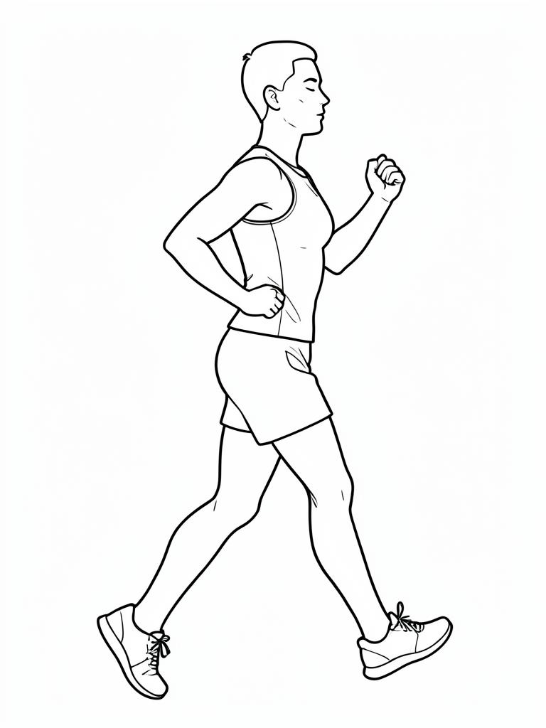 Exercise diagram: Pre-Session Routine. Single-figure line-art side view showing the working position and any equipment used.