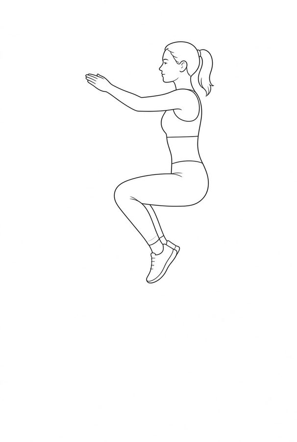 Posture plate: Standing Carry Wall-Braced. Instructional line-art side view in athletic clothing. Female figure shown alone.