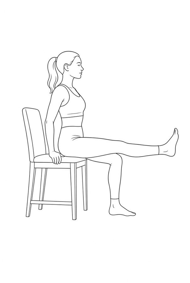 Posture plate: Prone Wide Base. Instructional line-art side view in athletic clothing. Female figure shown alone.
