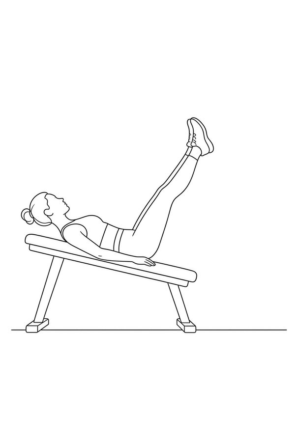 Posture plate: Astride Hands-Back Support. Instructional line-art side view in athletic clothing. Female figure shown alone.