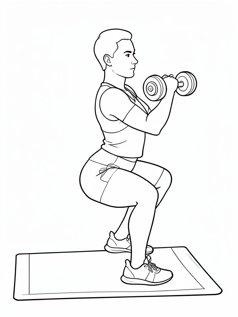 Exercise diagram: Conditioning Circuit. Single-figure line-art side view showing the working position and any equipment used.