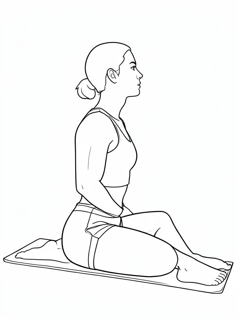 Exercise diagram: Rapid Contraction Ladder. Single-figure line-art side view showing the working position and any equipment used.