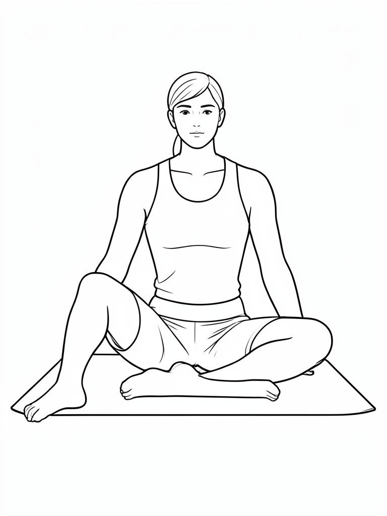 Exercise diagram: Ninety-Ninety Hip Switch. Single-figure line-art side view showing the working position and any equipment used.